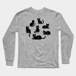 Black Cats Long Sleeve T-Shirt